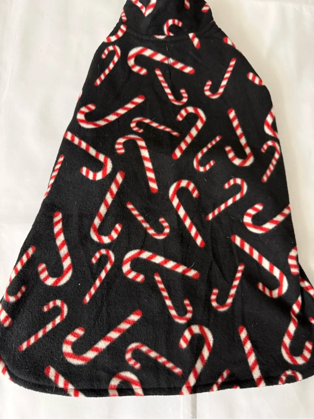 #followme Christmas Candy Cane Print Dog Sweater